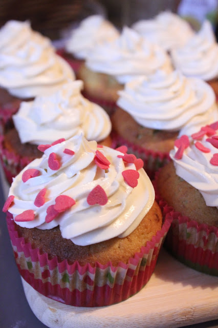 cupcakes rhubarbe et chocolat blanc