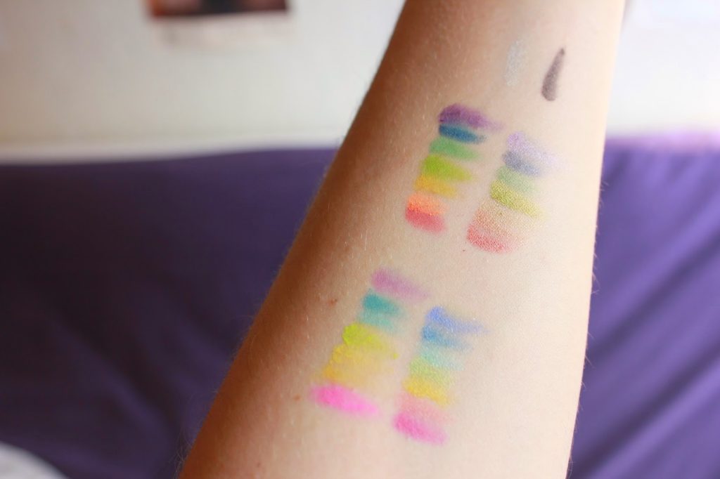 Swatch palette complète take me to brazil bh cosmetics