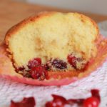 Muffins sans gluten chocolat blanc et cranberries
