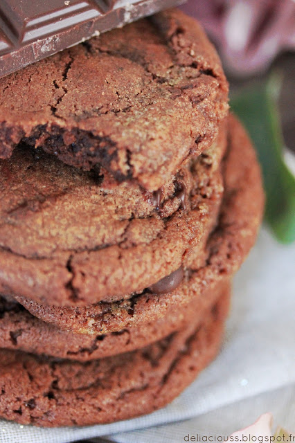 cookies au chocolat fondants