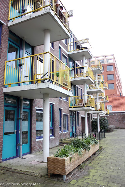 bâtiments colorés amsterdam