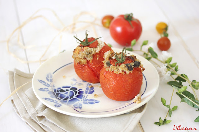 Tomates farcies vegan sans soja