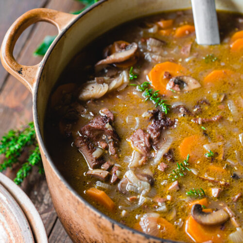 bourguignon vegan au seitan