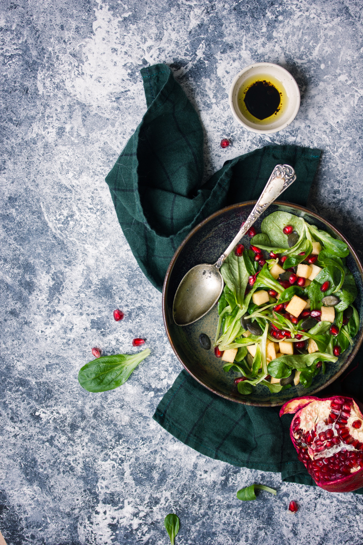 Salade pomme et mâche