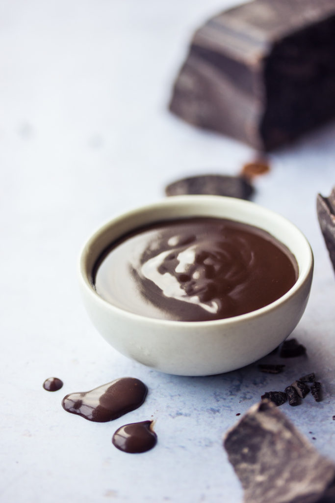 Fondue au chocolat végane · Patate & Cornichon