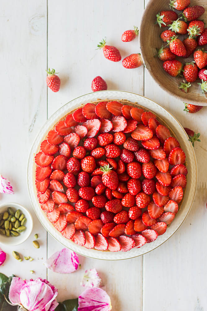 Recette de tarte aux fraises vegan