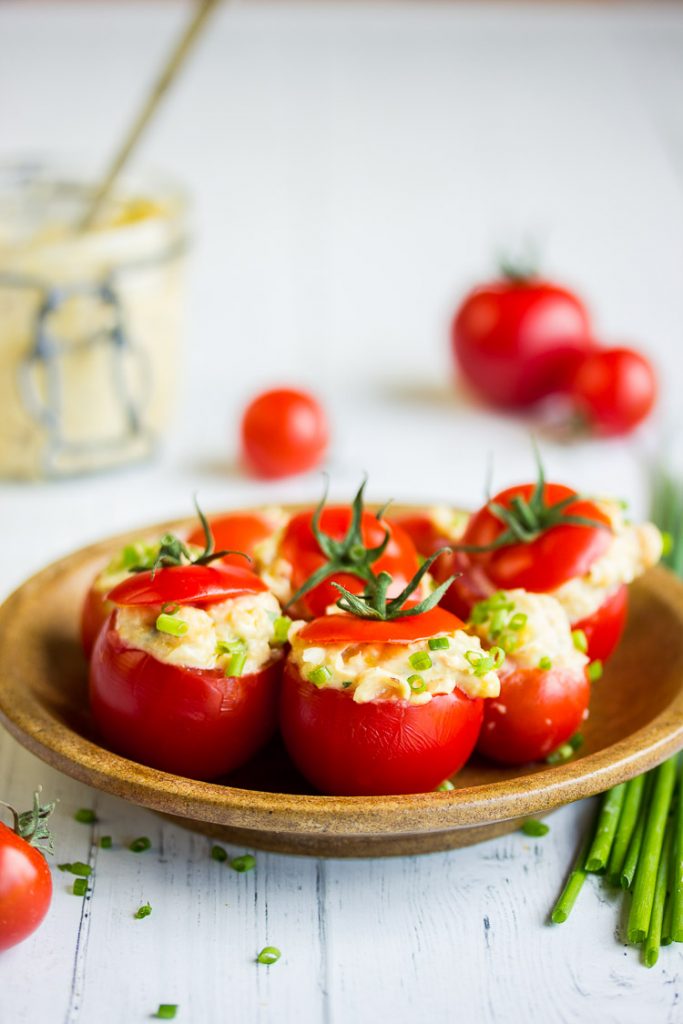 Recette de tomates cerises garnies pour l'apéritif