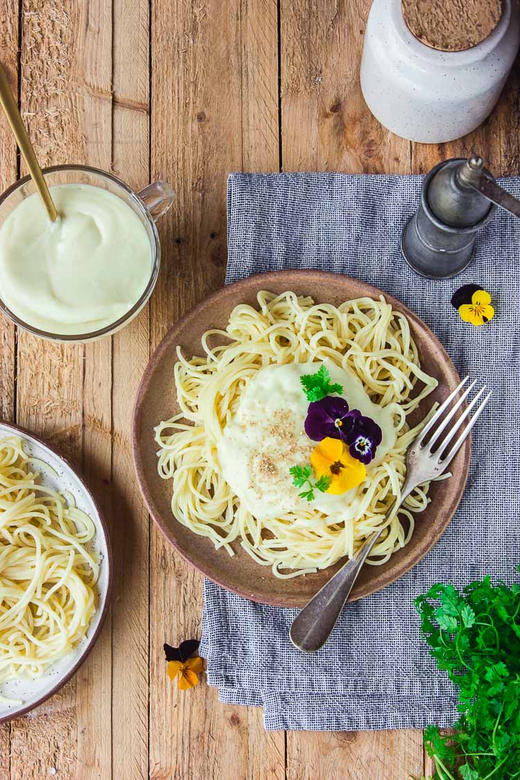 Recette de sauce alfredo vegan