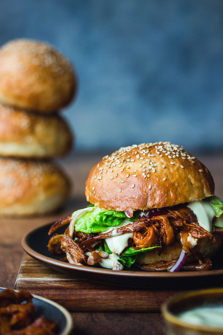 Pleurotes de panicaut façon pulled pork vegan