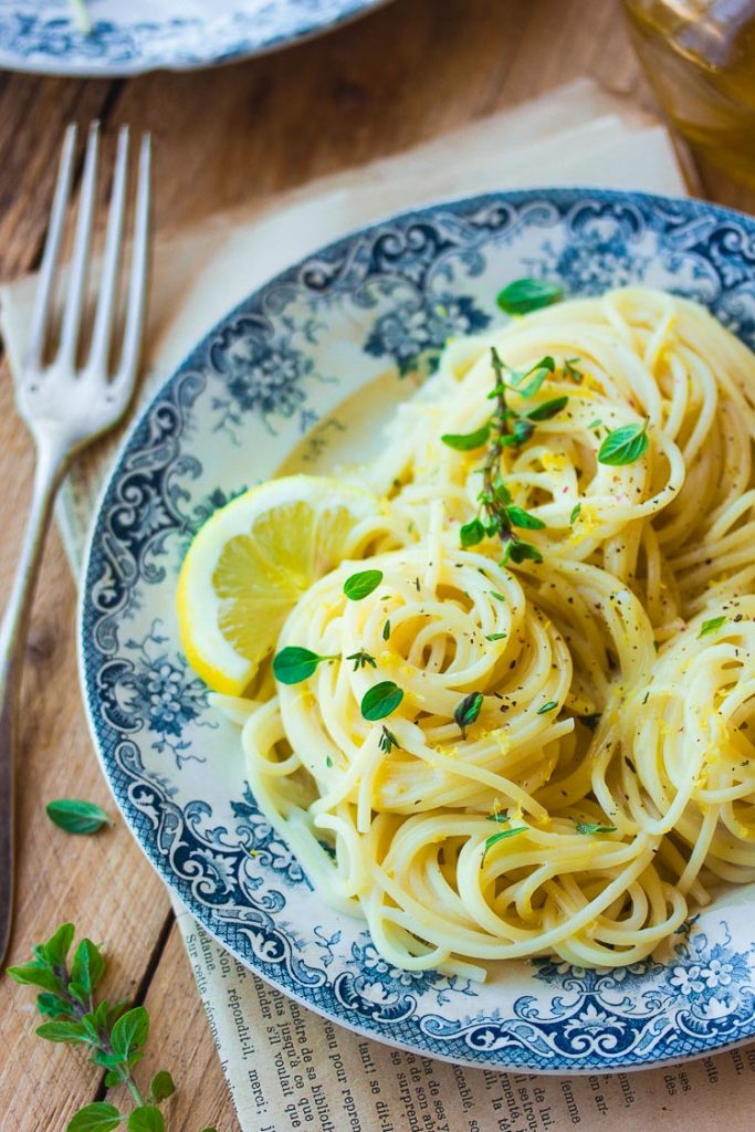 Recette de spaghettis au citron