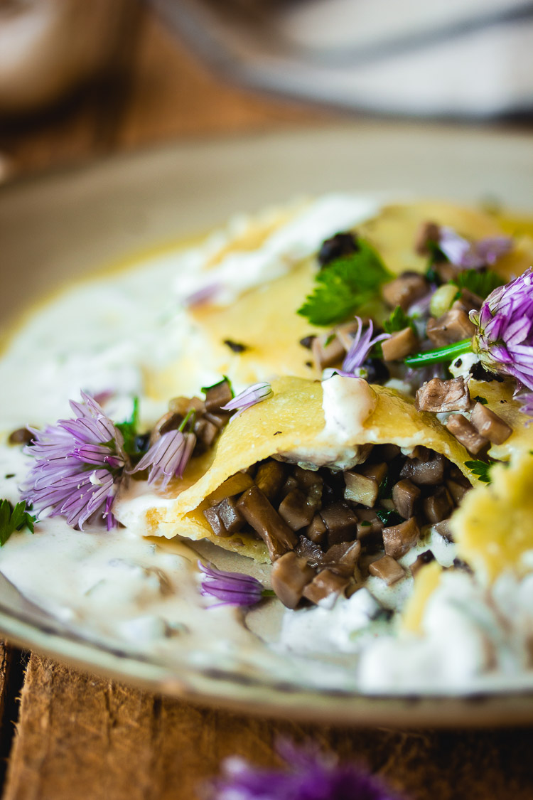 Recette de raviolis aux champignons