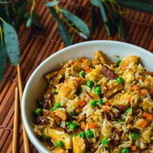 Riz cantonnais vegan