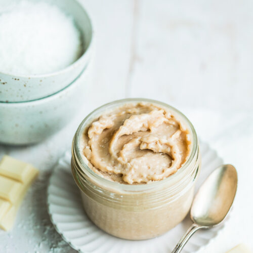 Pâte à tartiner noix de cajou- Amande, chocolat blanc blanc, coco – Panier  d'orient