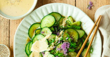Salade de concombres à la sauce soja