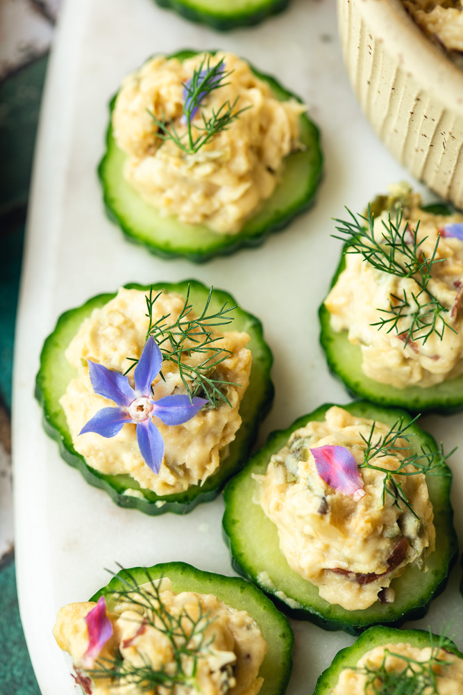 Bouchées concombre pour l'apéritif