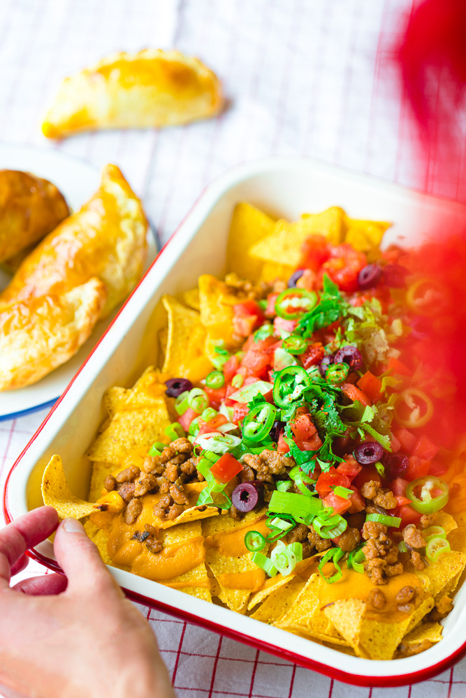 Nachos à la sauce fromagère vegan