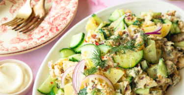 Salade de pomme de terre et concombres