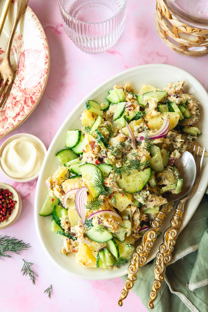 Salade de pommes de terre au concombre