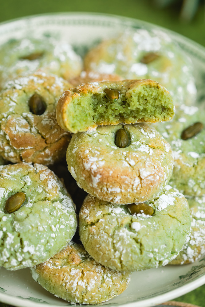 Amaretti à la pistache vegan