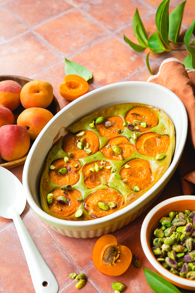Clafoutis aux abricots vegan